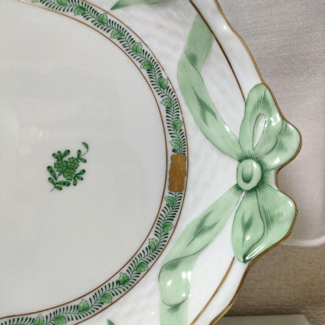 ヘレンド　アポニーグリーン　パーティトレイ