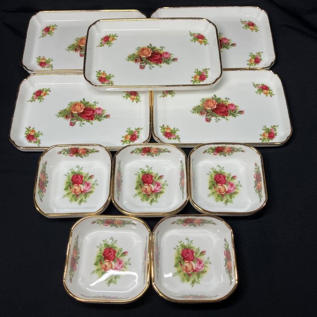 ロイヤルアルバート オールドカントリーローズ プレート 10客 セット レア