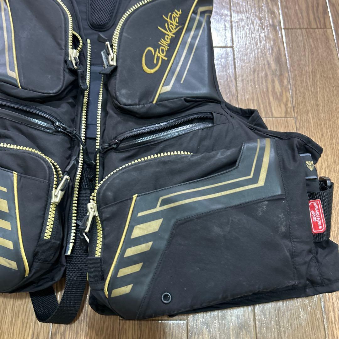 Gamakatsu フィッシングベスト 黒金