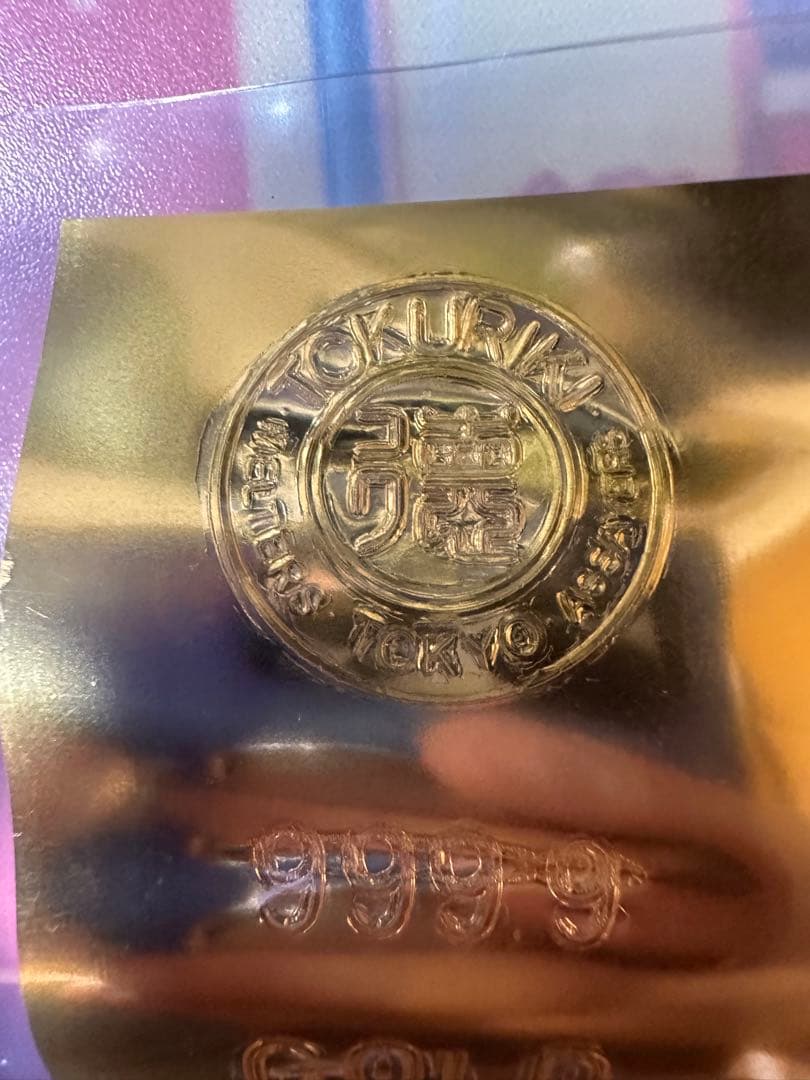 徳力 純金カード 24k １g ラミネート入り※難あり