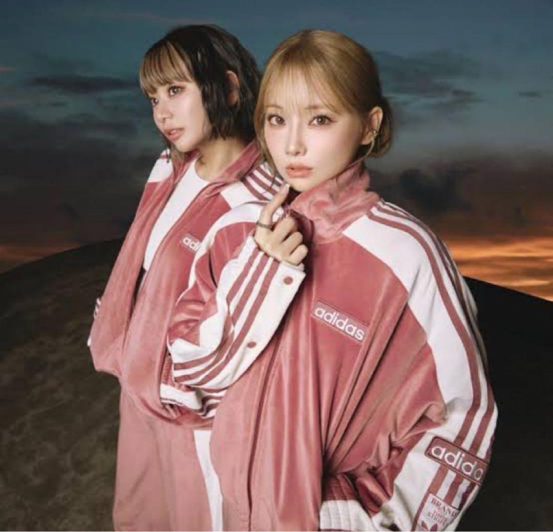 新品L adidas W ADIBREAK VELOUR TT スウェット