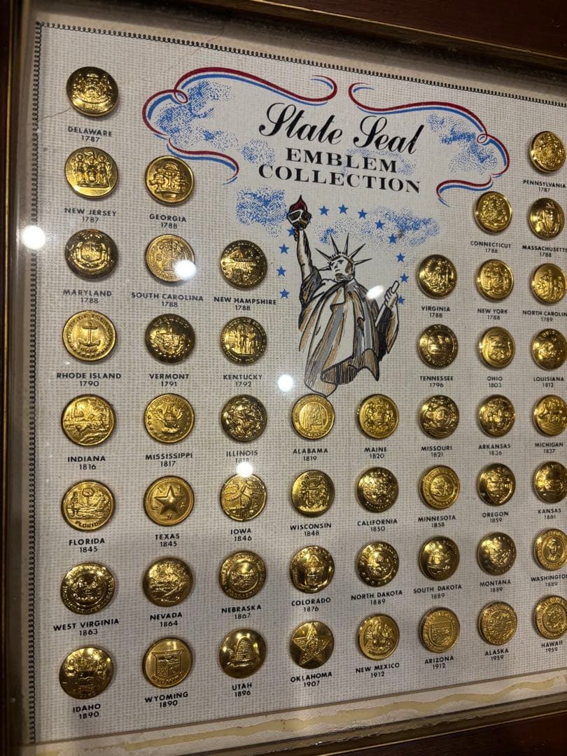 ヴィンテージ チェンジ ボタン ワーク ボタンState Seal