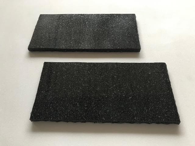 ●高級　天然黒御影石●　角皿　6枚入　●　送料無料