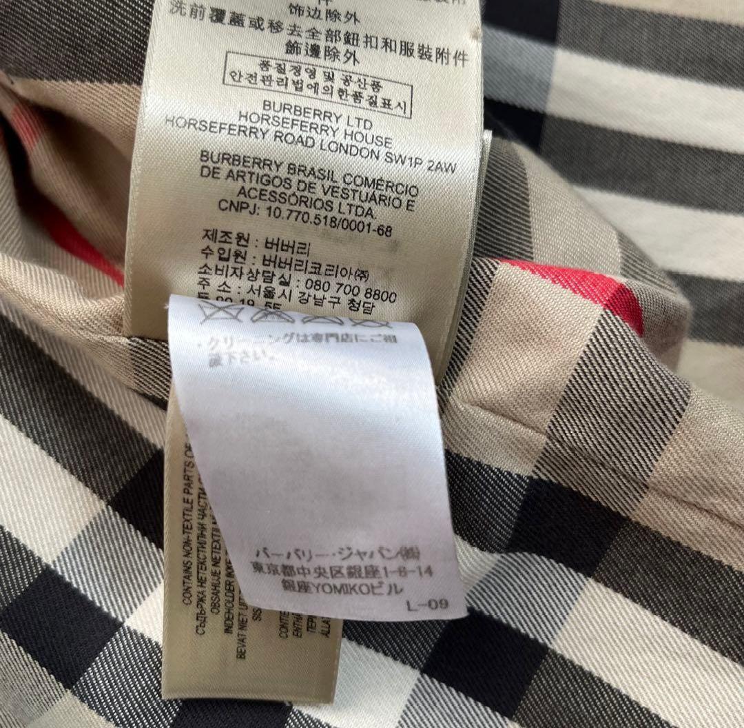 美品✨バーバリー ケンジントン　トレンチコート　ノバチェック　48　M〜L位　黒