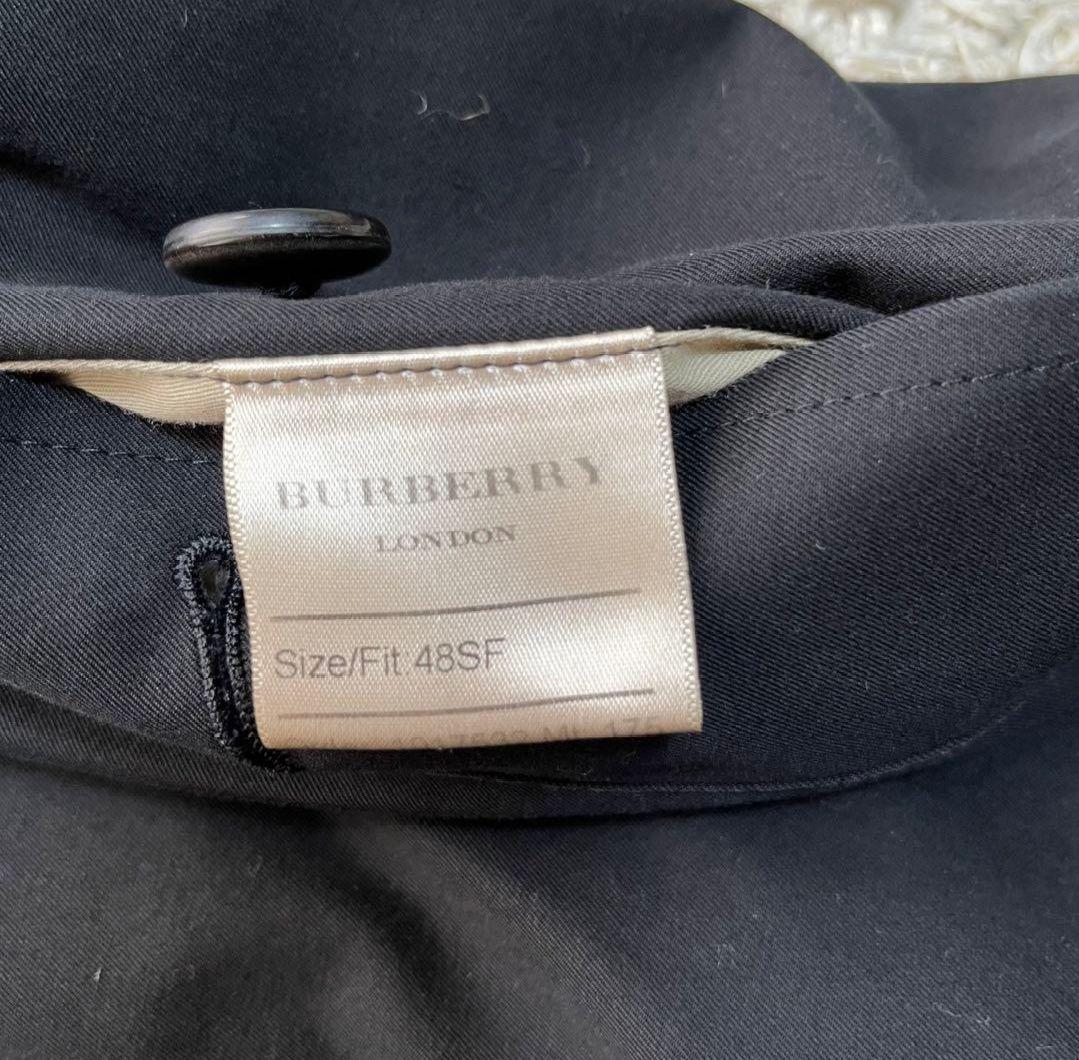 美品✨バーバリー ケンジントン　トレンチコート　ノバチェック　48　M〜L位　黒
