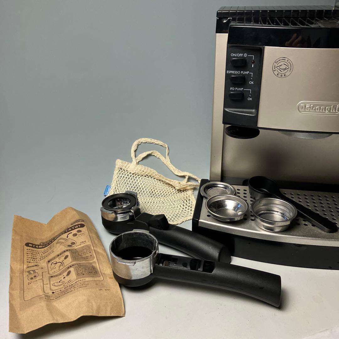 動作確認済／デロンギ 2ボイラー同時抽出 エスプレッソ・カプチーノ メーカー