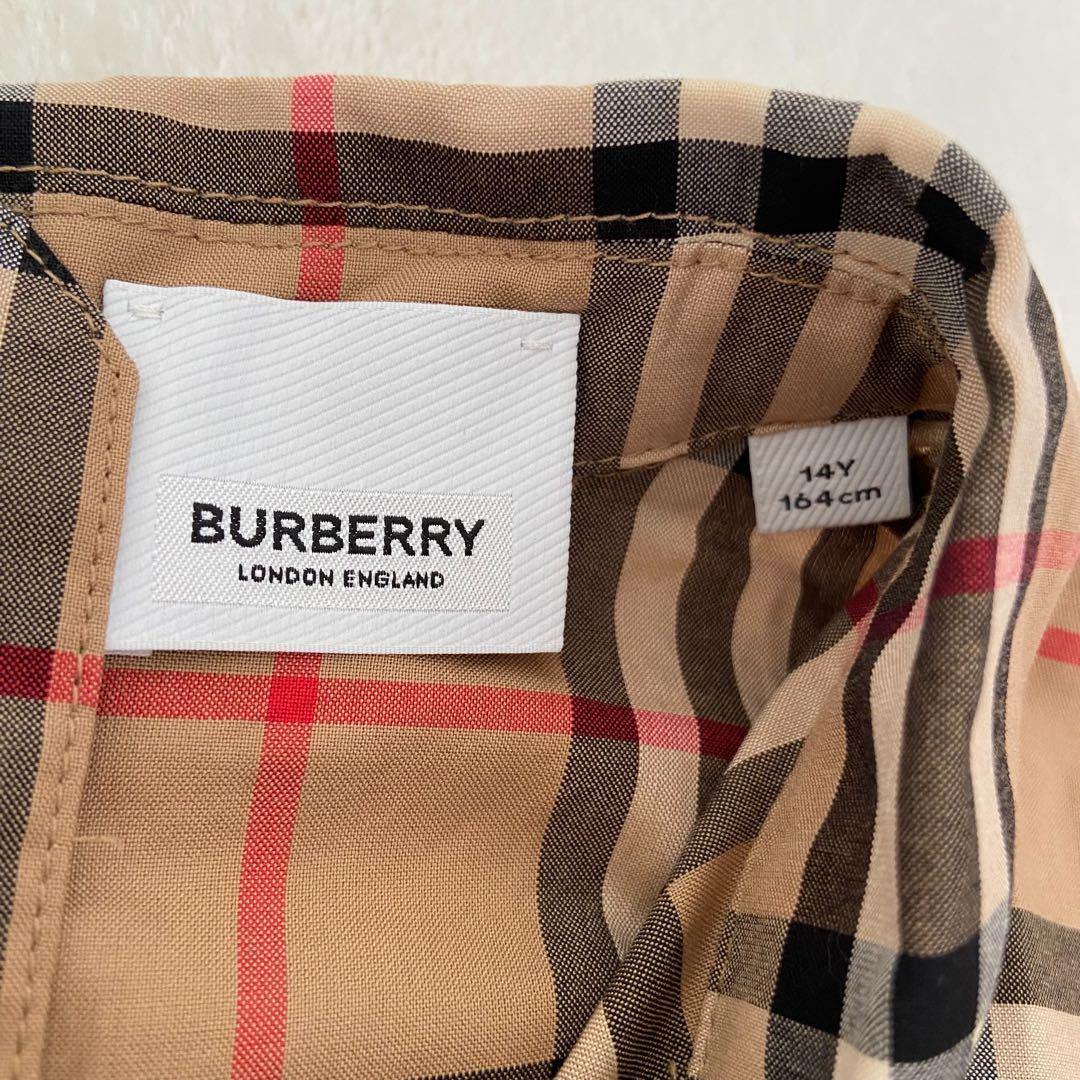 未使用級　現行　Burberry ノバチェック　ワンピース　膝丈　レディースS