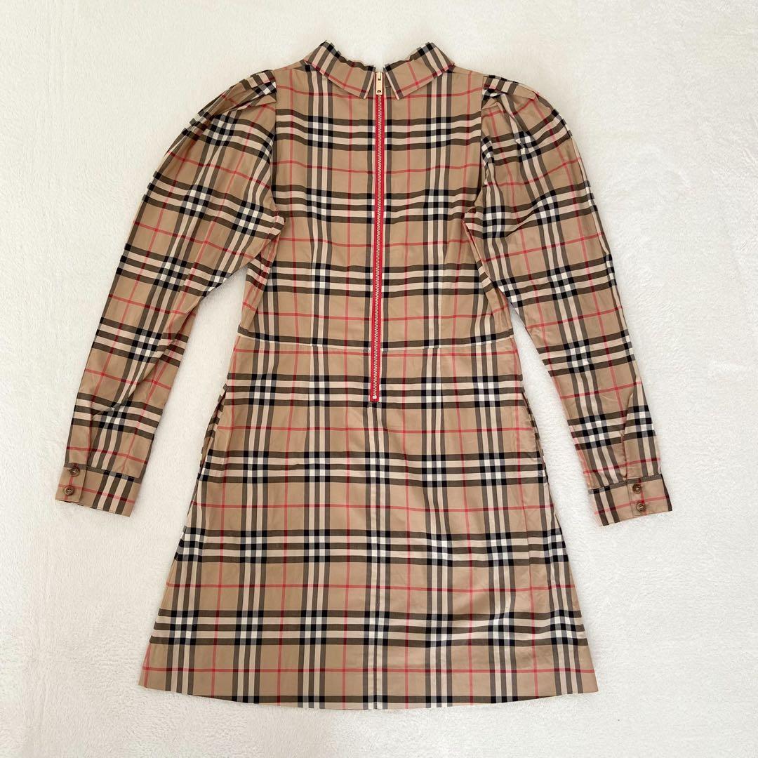 未使用級　現行　Burberry ノバチェック　ワンピース　膝丈　レディースS