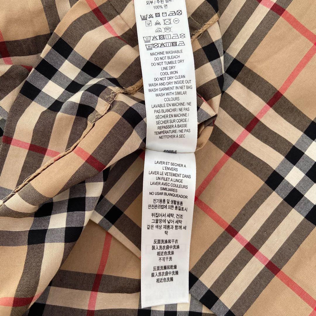 未使用級　現行　Burberry ノバチェック　ワンピース　膝丈　レディースS