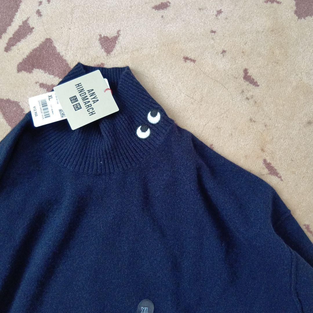 ユニクロアニヤファインドマ-チコラボカシミヤハイネックセ−ターと手袋