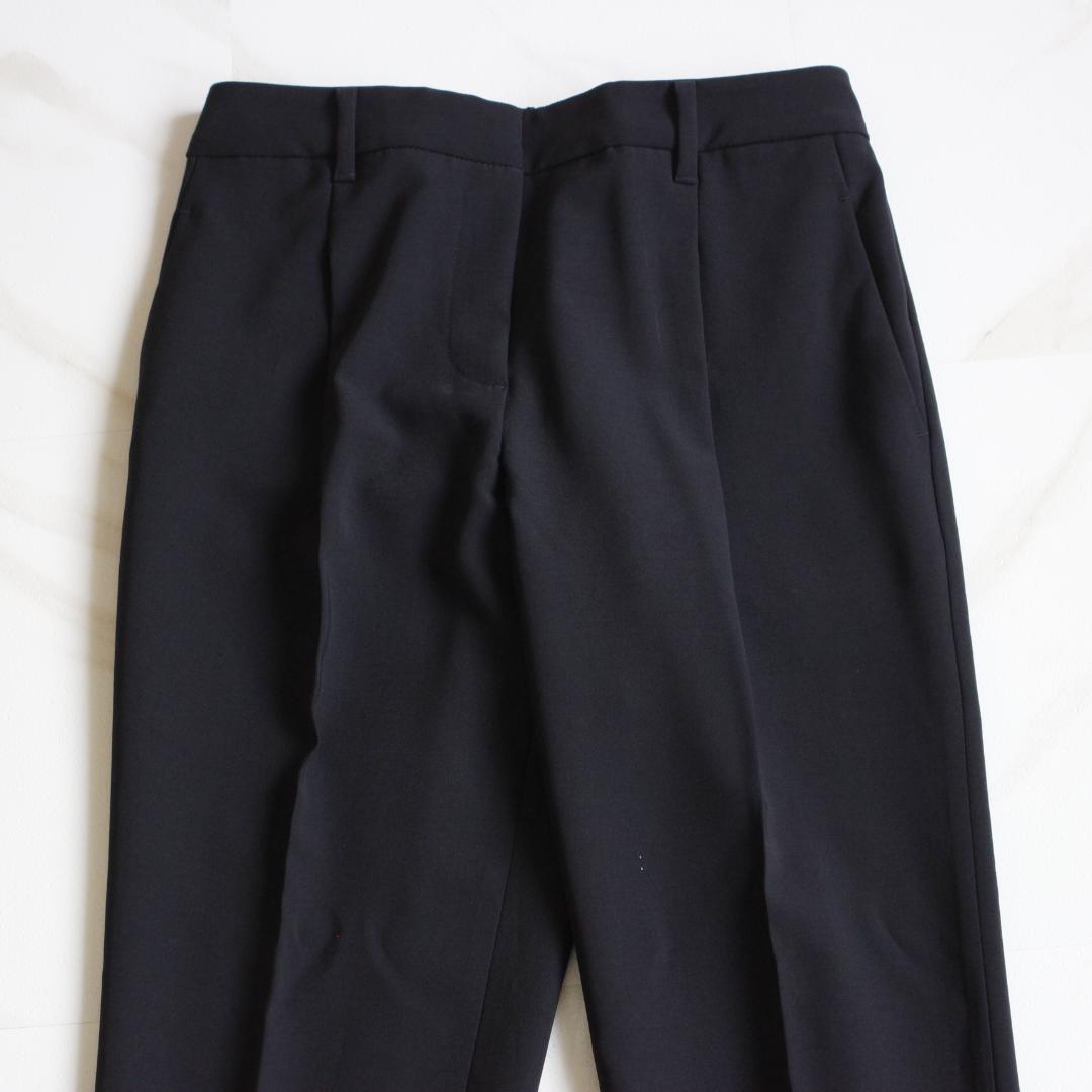 【極美品】PLST ノーカラーセットアップスーツ M ネイビー パンツ