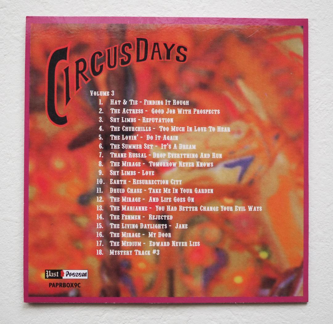 CIRCUS DAYS　イギリス　サイケポップ　紙ジャケCD６枚セット　ボックス