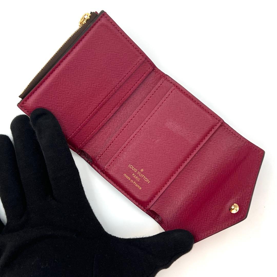 【美品】ルイヴィトン モノグラム ポルトフォイユ ゾエ 三つ折り財布 ミニ
