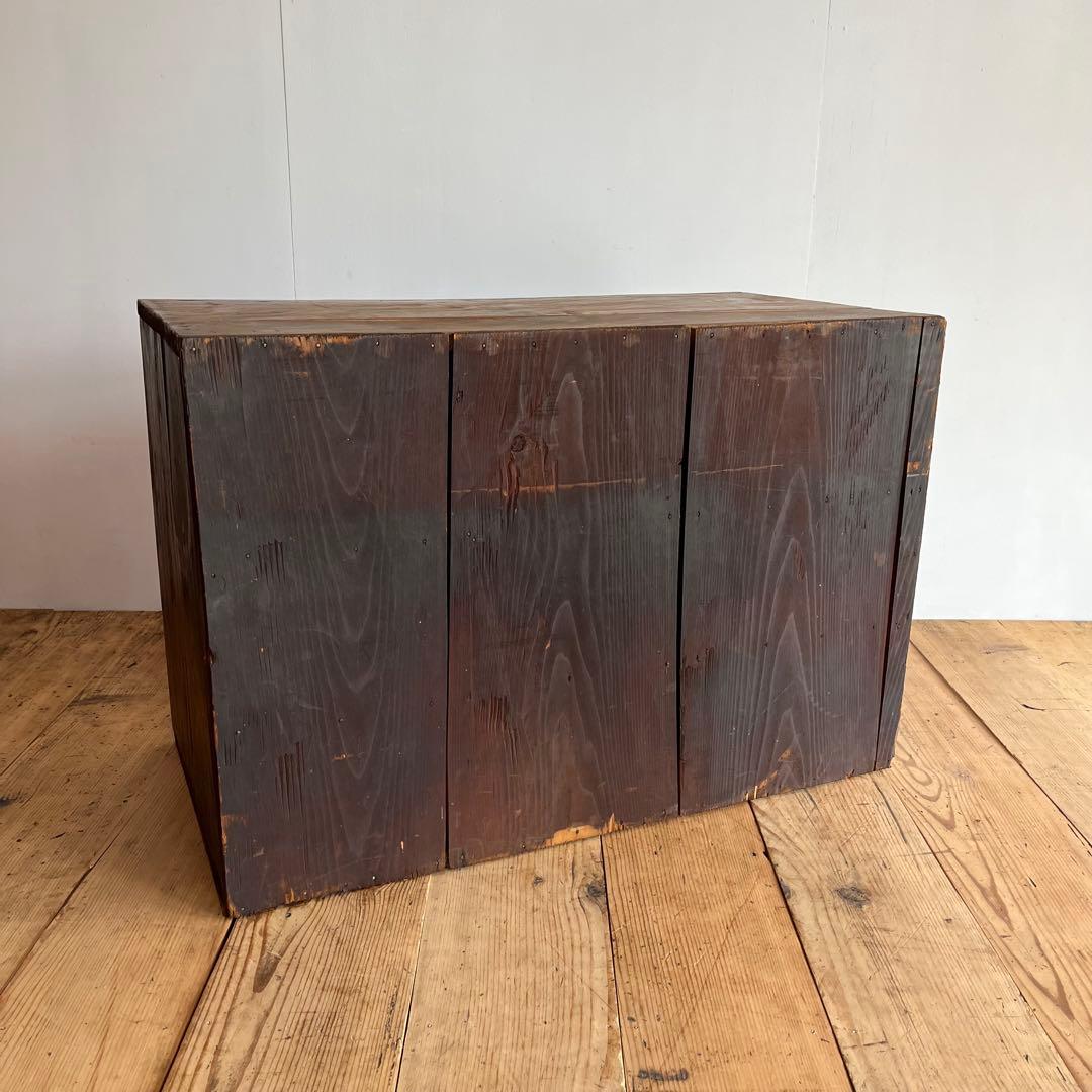 アンティーク チェスト 箪笥 ローボード テレビ台 昭和レトロ 3段 無垢材