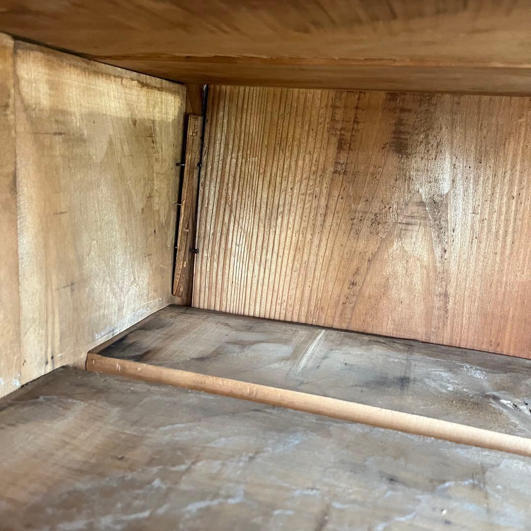 アンティーク チェスト 箪笥 ローボード テレビ台 昭和レトロ 3段 無垢材