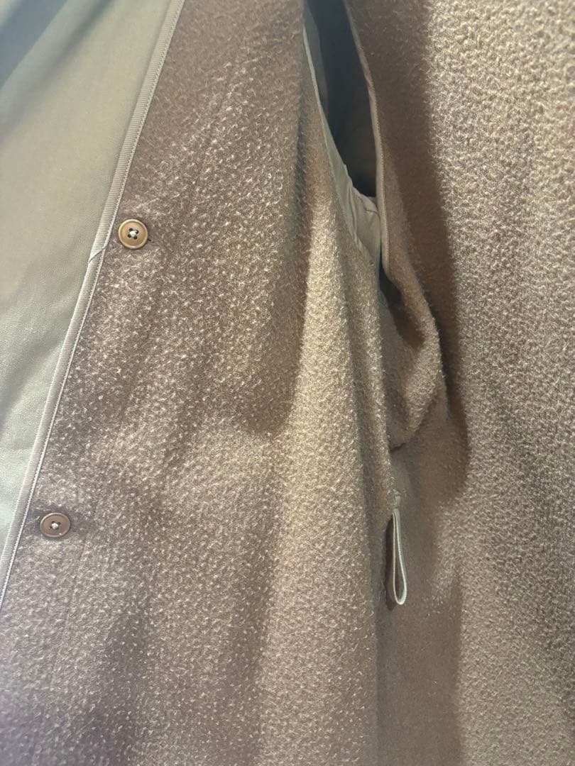 COMOLI コットンギャバタイロッケンコート　カーキ　ライナー付