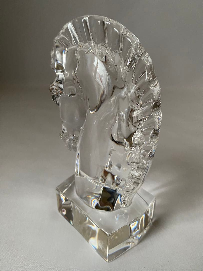 STEUBEN スチューベン　クリスタル　ナイト　ホース　馬　オブジェ　置物