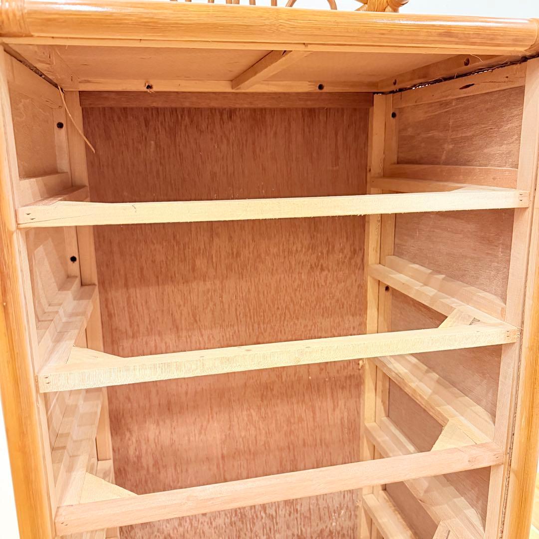 藤ラタン チェスト 6段 引き出し カゴ収納家具 箪笥 整理棚 タンス