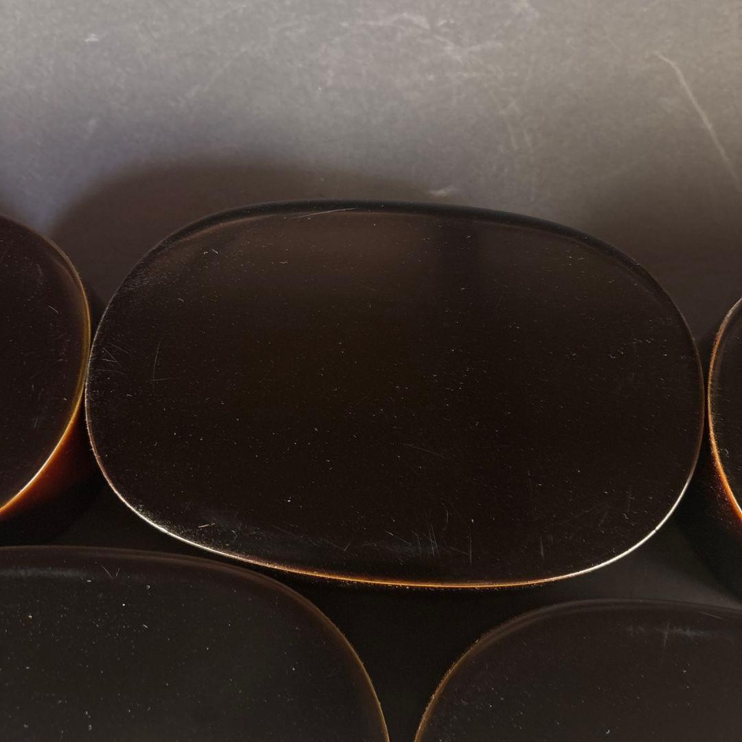 輪島塗　小判弁当箱　5客