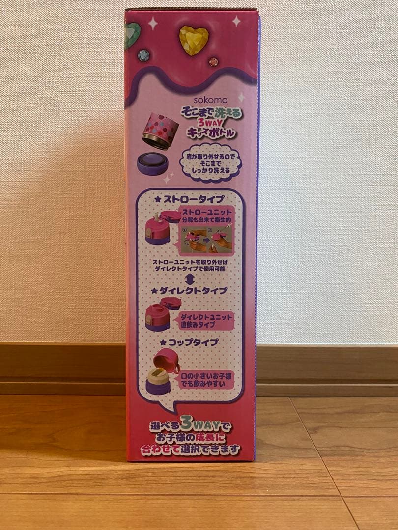 2個セットしなこちゃん×sokomo 3WAYキッズボトル 450ml