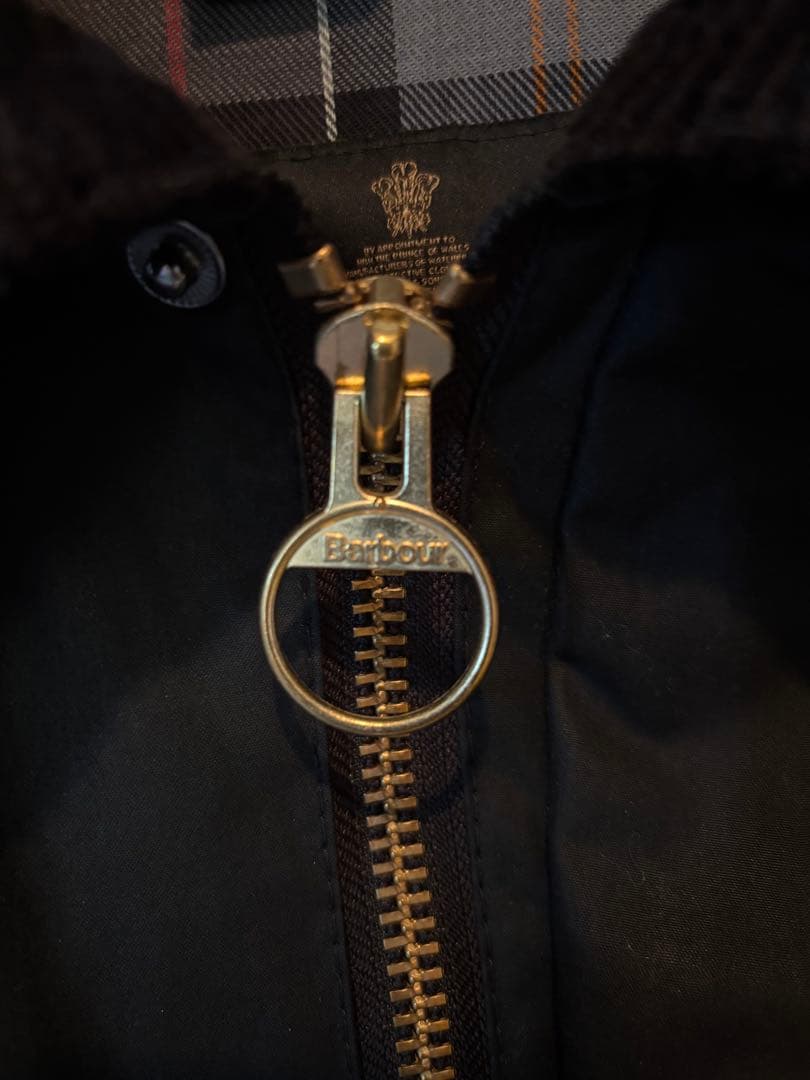 Barbour ブラック イギリス製 オイルドジャケット 42 XL