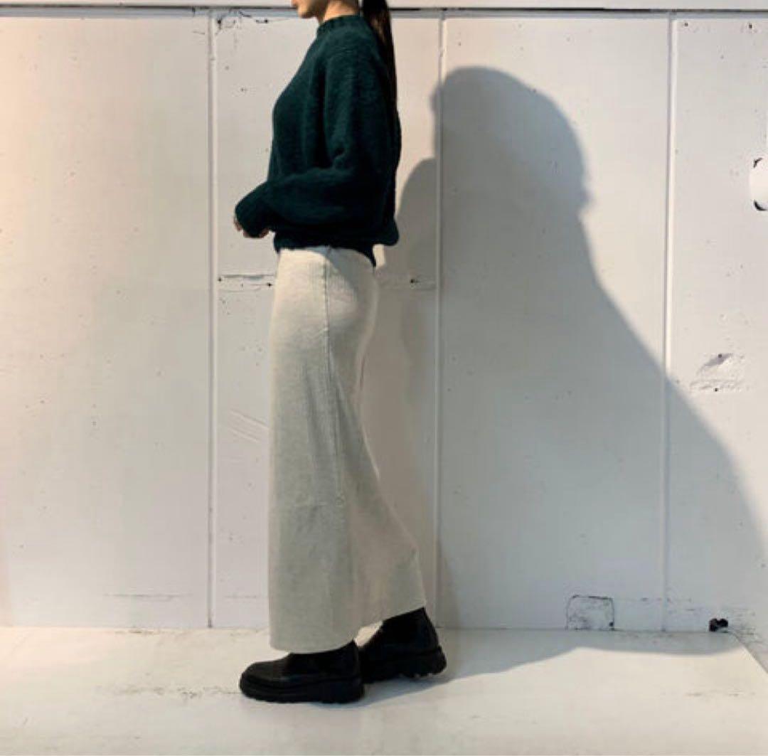 ATON アルパカモックネックニット　上代4.6万