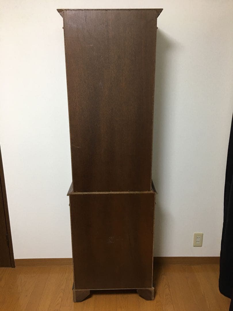 英国アンティーク　ブックケースキャビネット/本棚/ガラス食器棚/飾り棚/店舗什器