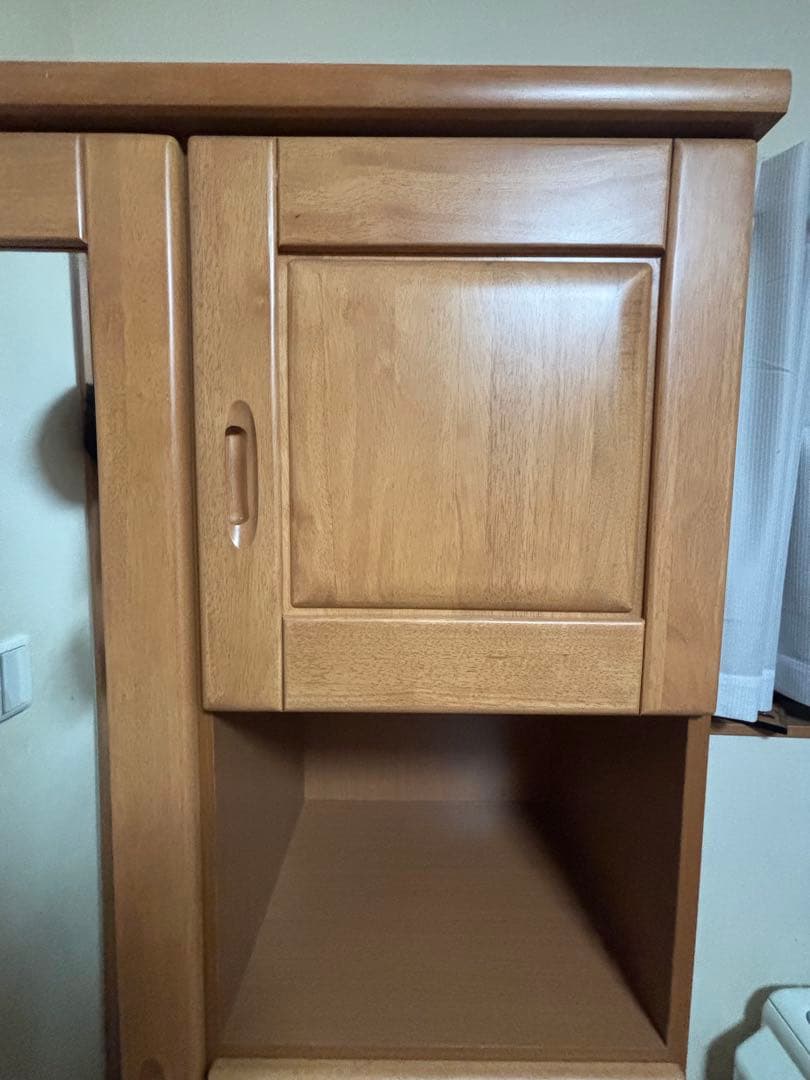 下駄箱　木製靴箱 鏡付き 棚付き 引き出しあり