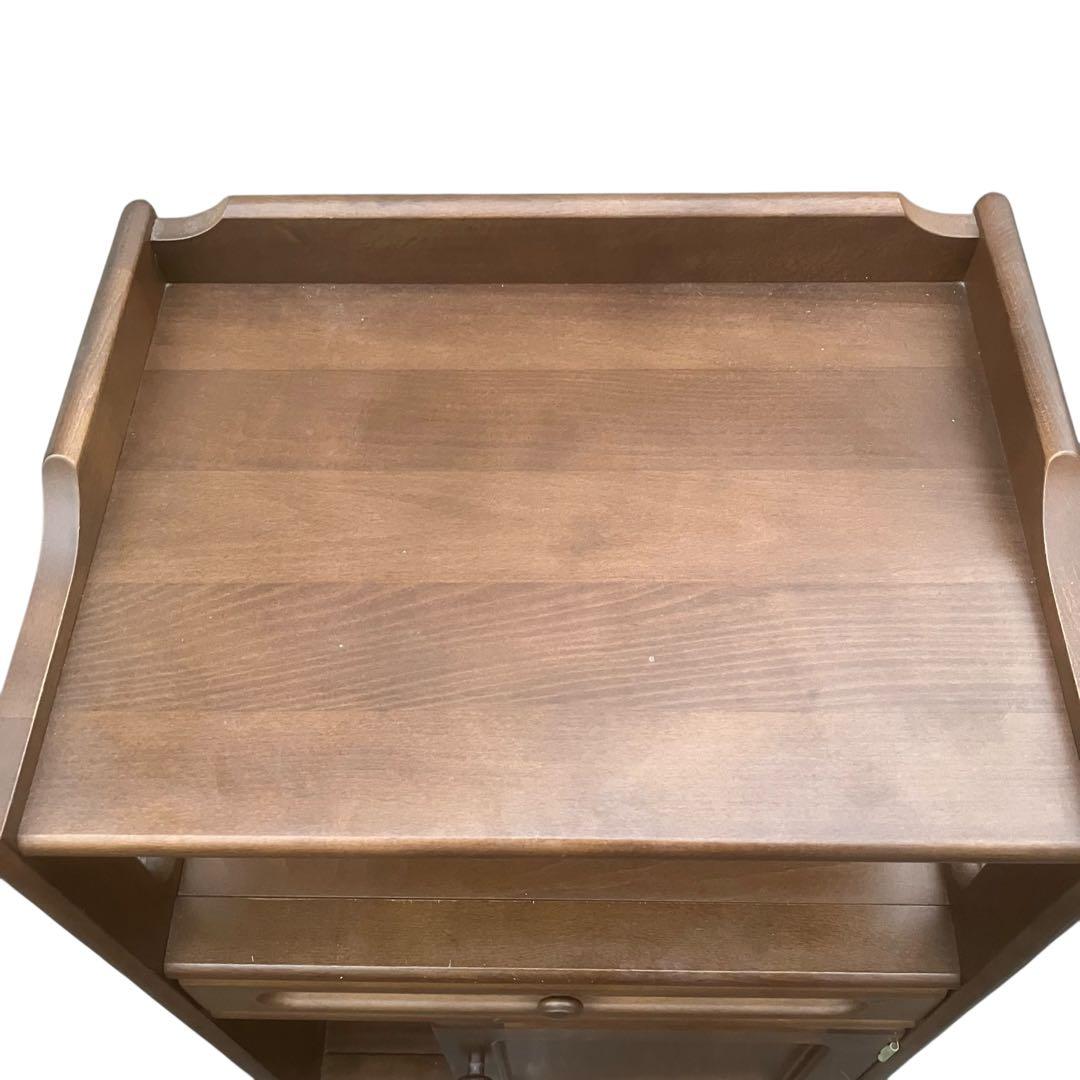 カリモク　電話台　木製　ブラウン　カリモク家具　karimoku　ファックス台