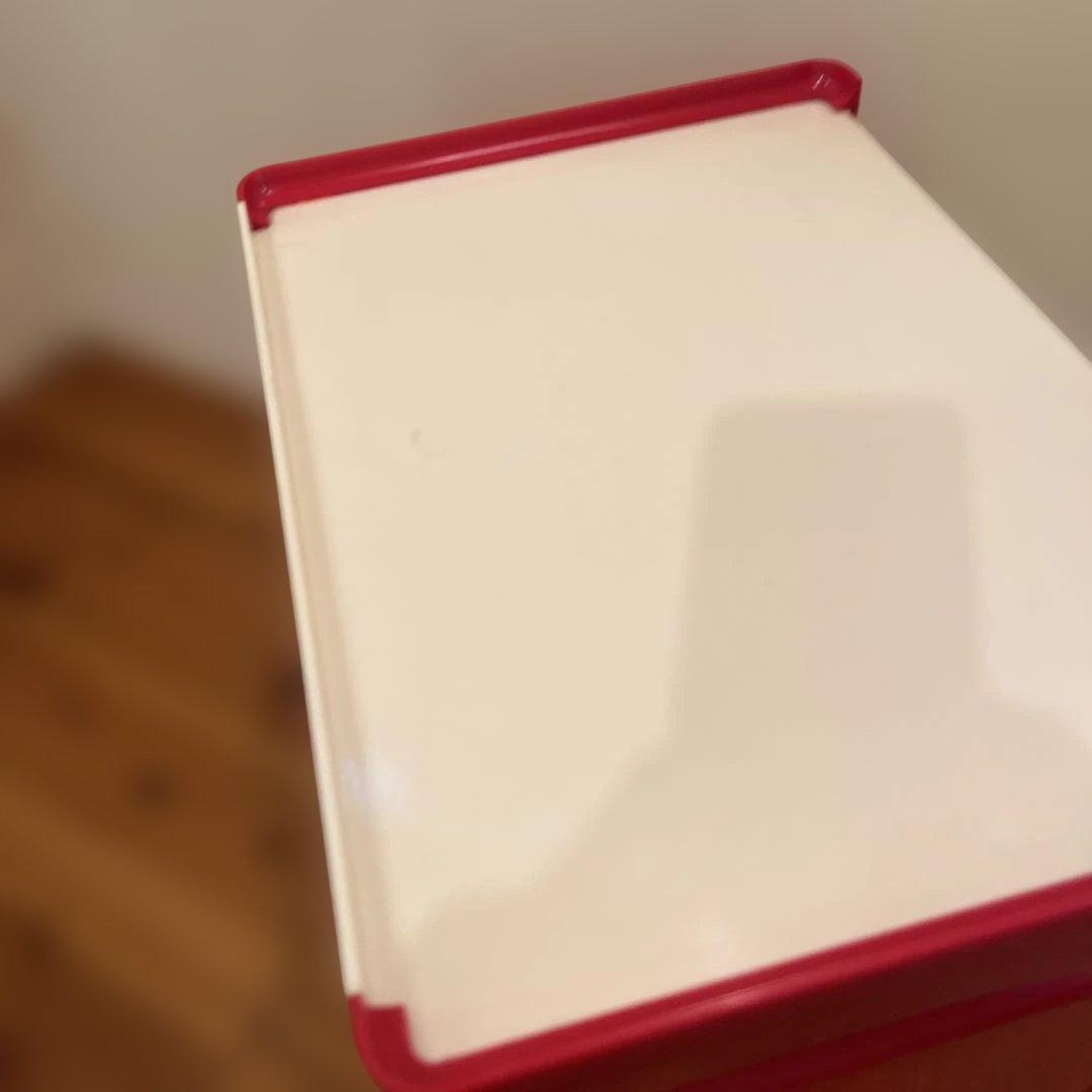 昭和レトロ　キッチンラック　クッキングケース　調味料入れケース　赤　未使用