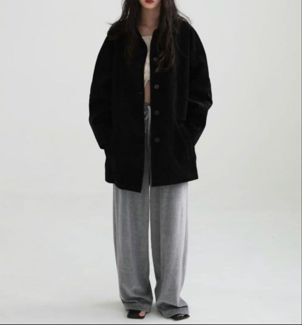 ジャケット・アウター aere eco suede half coat