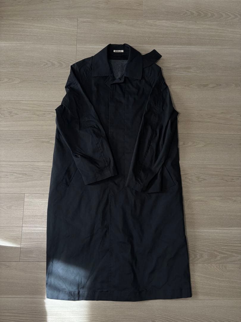 ジャケット・アウター STRETCH POLYESTER LONG LINER COAT