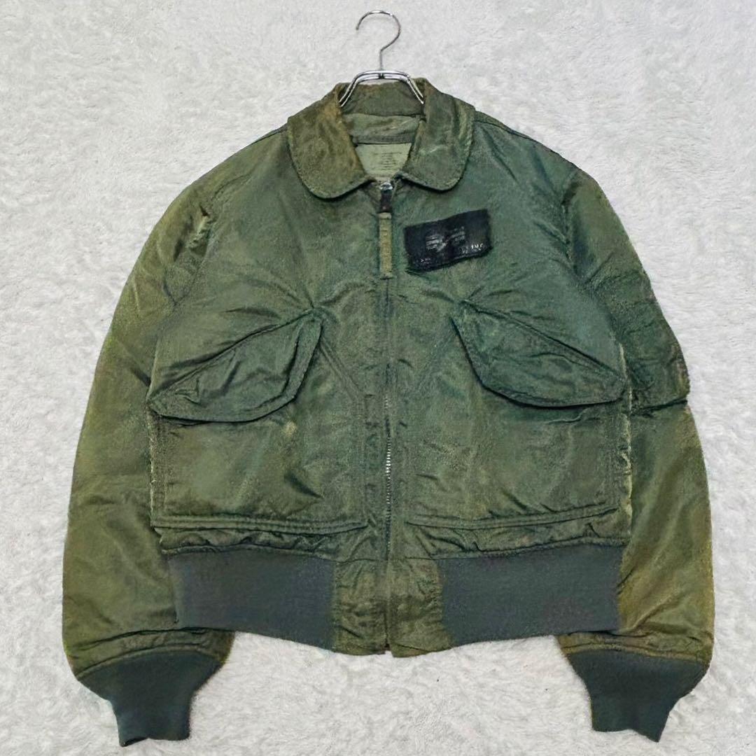 希少 90s ALPHA CWU-45 USA製 フライトジャケット ベルクロ