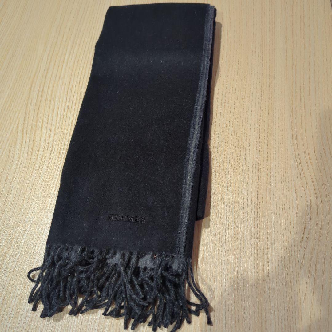 HERMES 　カシミヤ100%　マフラー　レクトヴェルソ