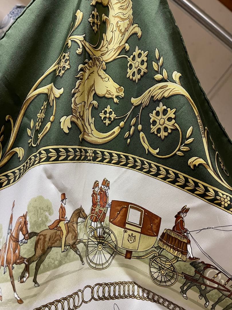 エルメス　シルク　スカーフ