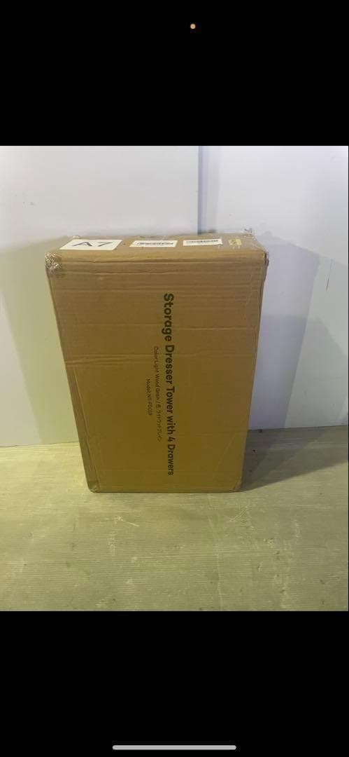 チェスト 収納　4段 引出し　不織布　幅40.2×奥行30×高さ80.3