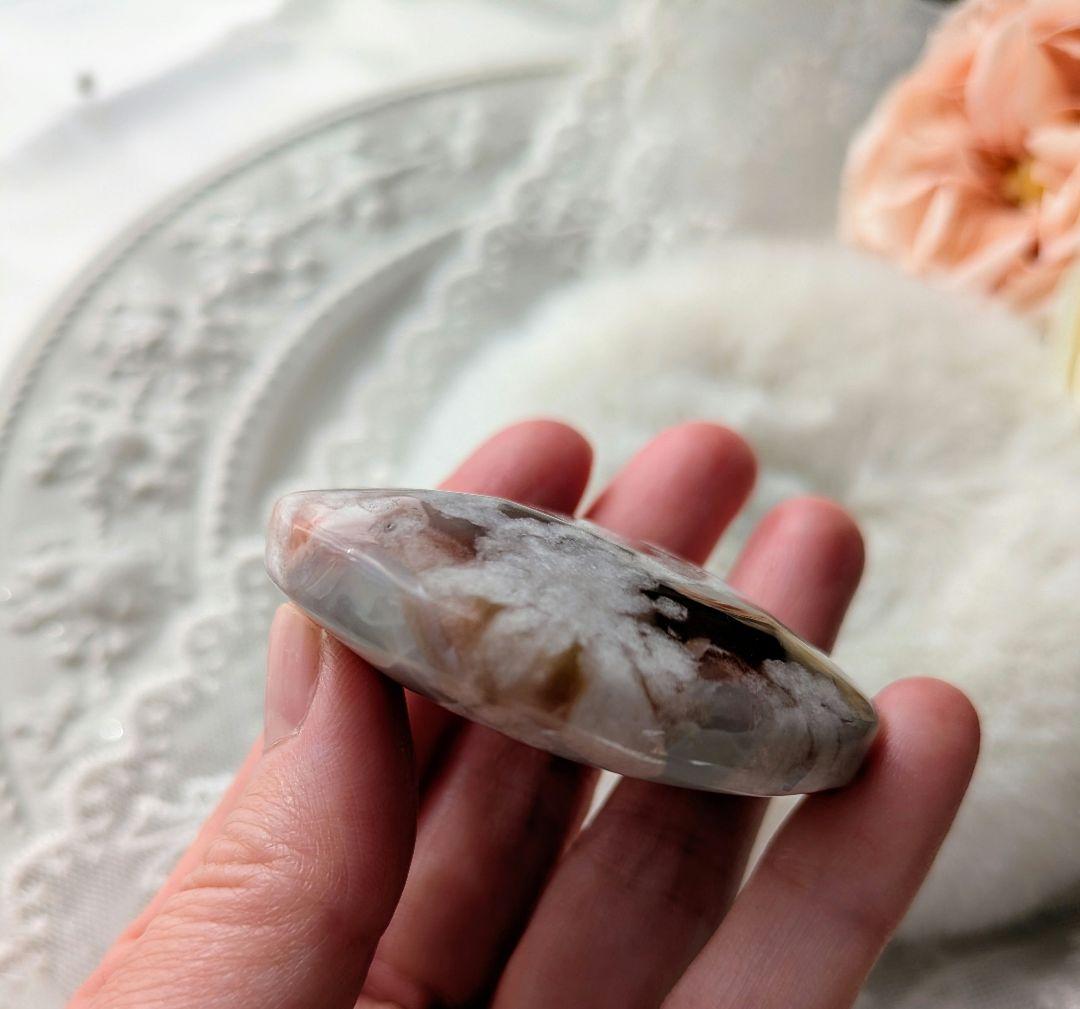 ♡桜瑪瑙♡　綺麗色　お花　赤　パーム