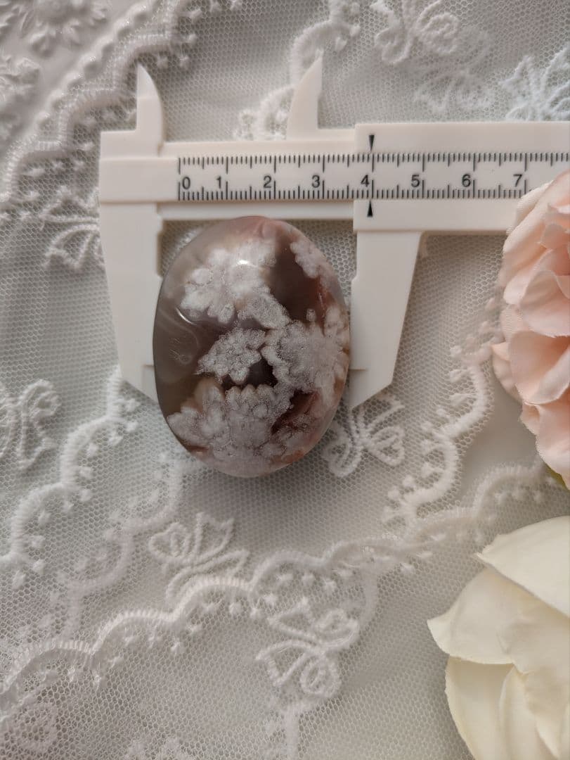 ♡桜瑪瑙♡　綺麗色　お花　赤　パーム