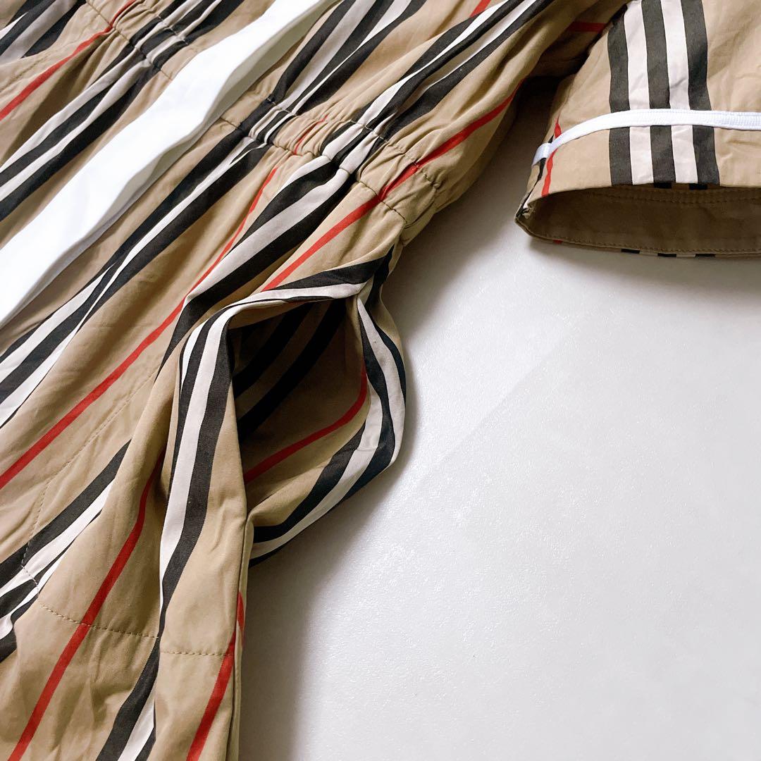 美品✨バーバリー 現行タグ シャツワンピース ストライプ 6Y 116cm