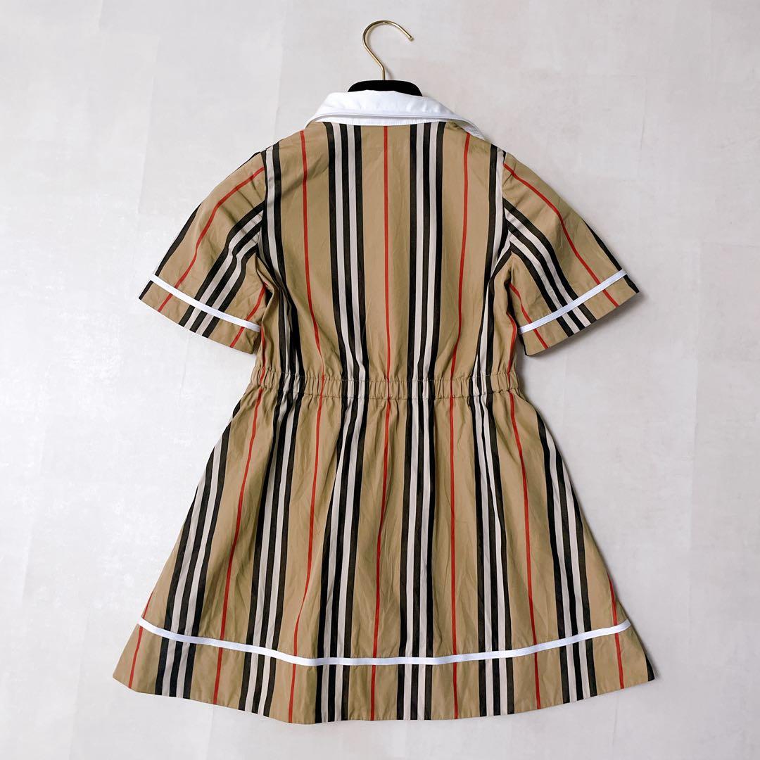 美品✨バーバリー 現行タグ シャツワンピース ストライプ 6Y 116cm