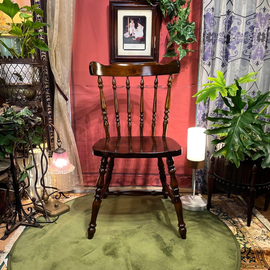 はる　美品　L３　80’s ヴィンテージ ウィングバッグ　スピンドルチェア