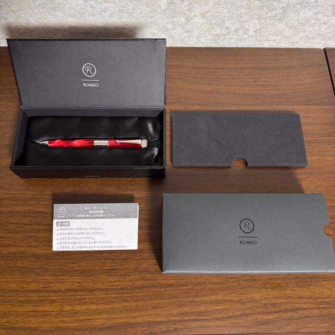 伊東屋 ロメオ ROMEO No.3 イタリアンレッド ボールペン 太軸 美品
