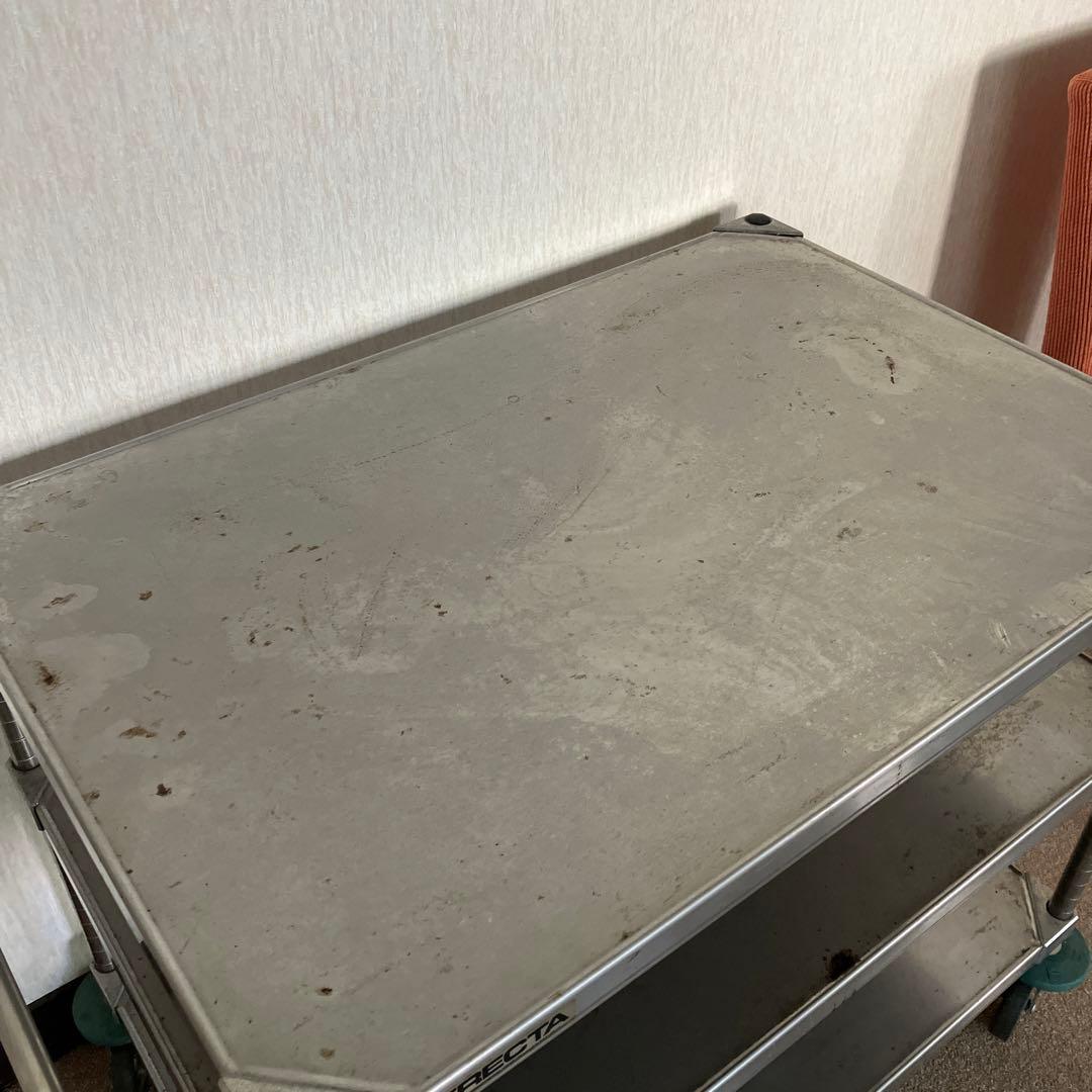 キャスター付　ERECTA エレクター ステンレススチールワゴン