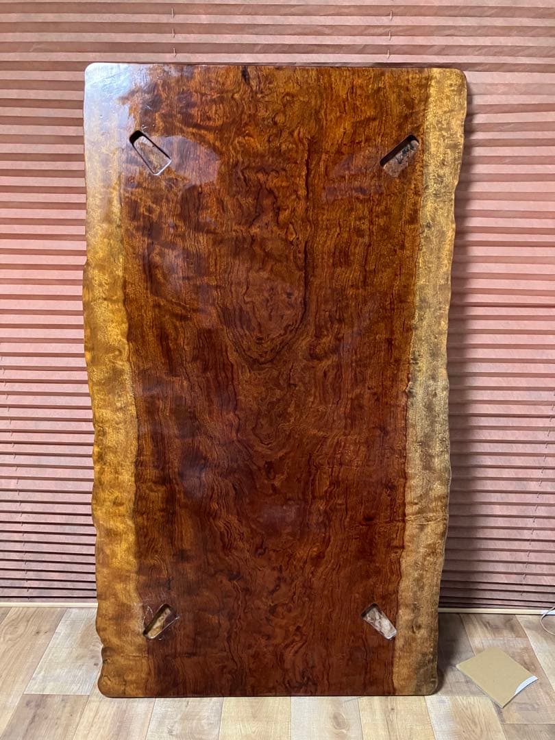 ブビンガ　1枚板　座卓　希少！