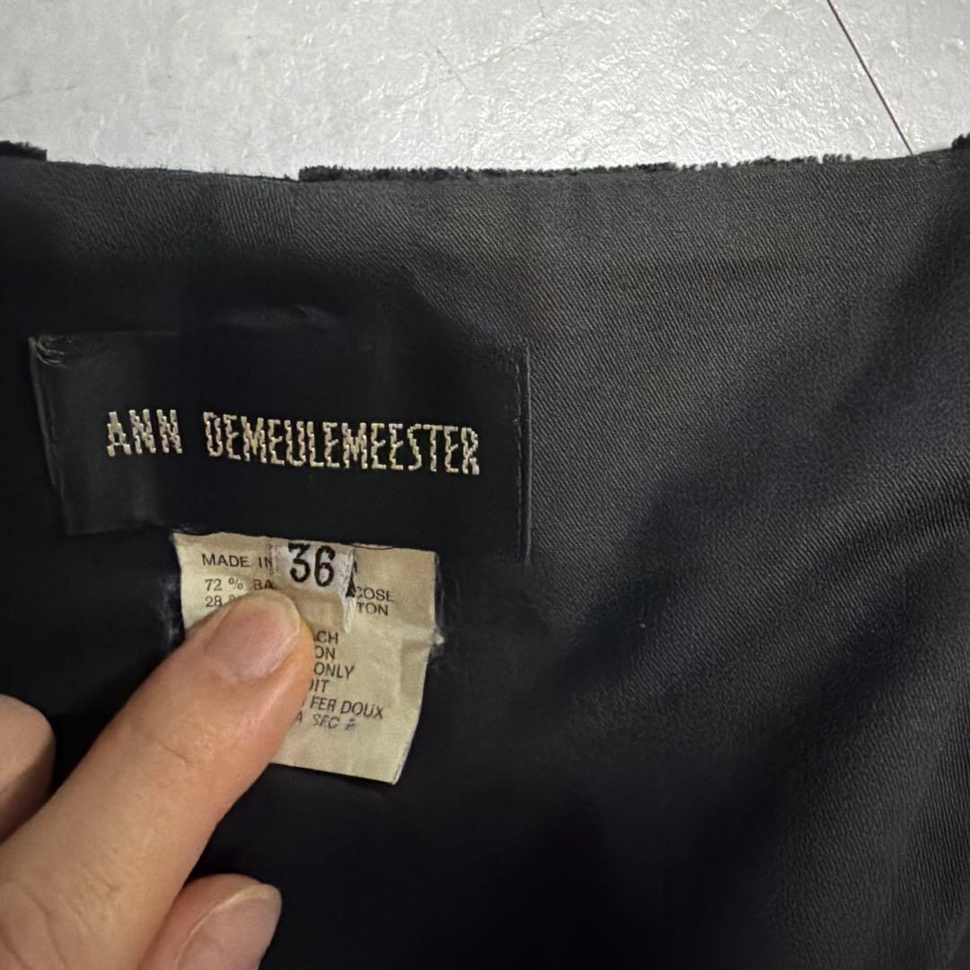 d*2様 ANN DEMEULEMEESTER ブラックスカート 巻きスカート