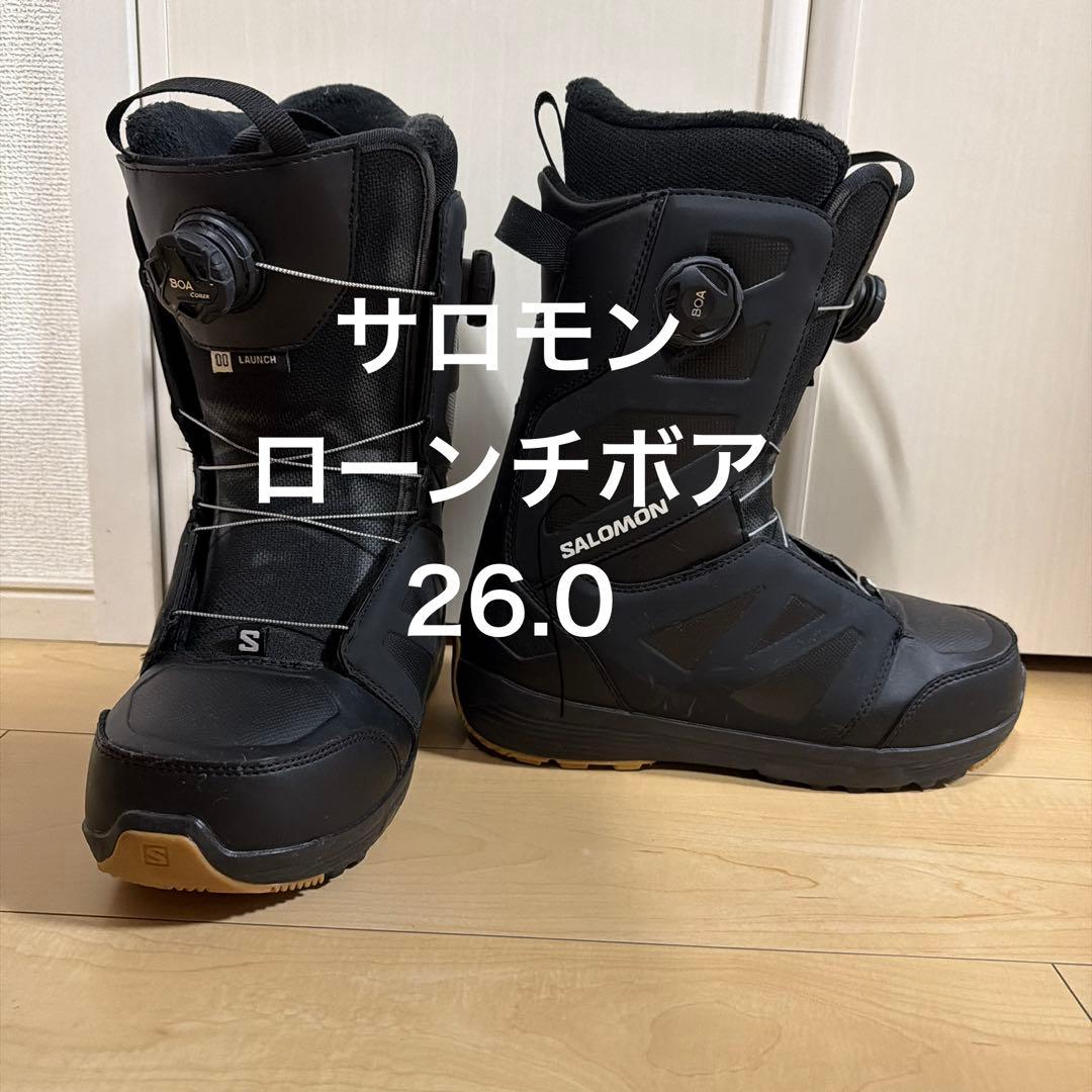 SALOMON LAUNCH ブラックスノーボードブーツ