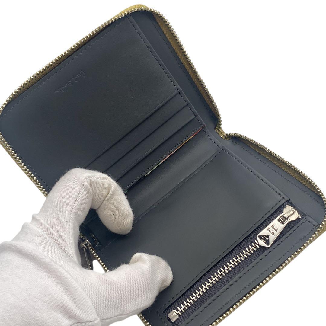 【新品未使用】 ポールスミス Paul Smith 二つ折り ラウンドファスナー