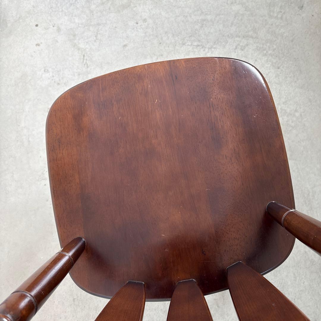 コイズミ KOIZUMI ウインザーチェア ブラウン 木 ダイニングチェア