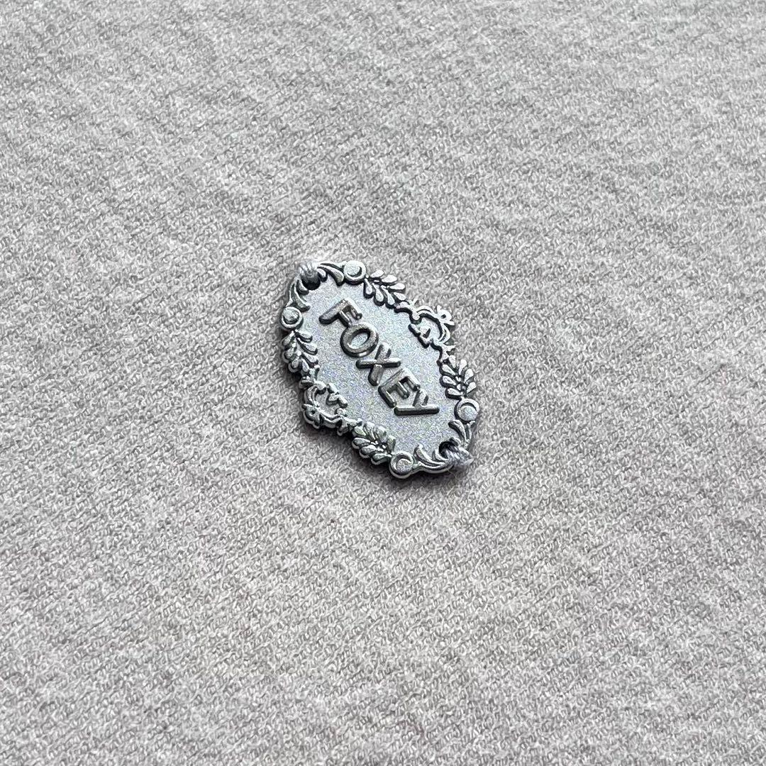 FOXEY NY 38 アイボリーベージュ スリムニット