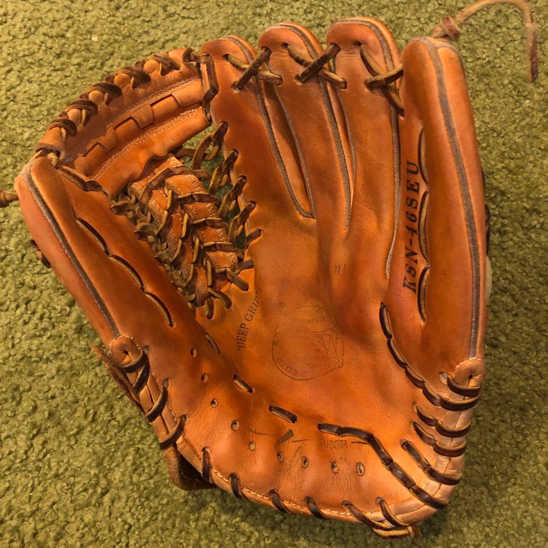 クボスラ　一般軟式　内野用　オレンジ